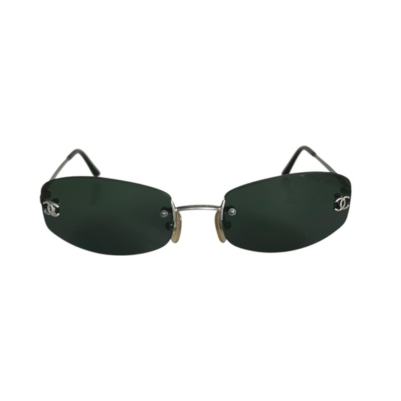 Chanel CC Logo Rimless Sunglasses - Picture 2 of 10